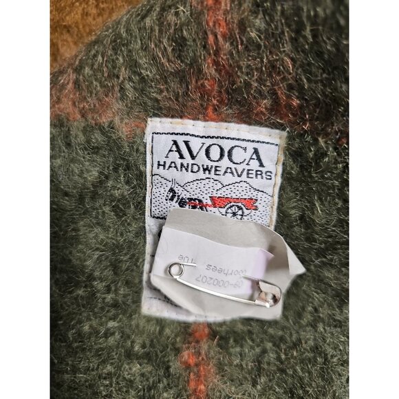 AVOCA Hand Weavers Mohair Pure Wool Throw Made in Ireland 54” x 36” Checkered - Picture 2 of 4